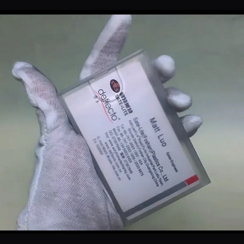 1 τμχ Φορητή ημιδιαφανής ματ Πλαστική θήκη επαγγελματικών καρτών που δεν λυγίζει Μικρή αναδιπλούμενη θήκη επαγγελματικής κάρτας Προμήθειες γραφείου