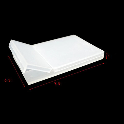 1db hordozható, áttetsző matt, nem hajlítható műanyag névjegykártya tok kis kihajtható névjegykártya tok irodai tárolóeszközök