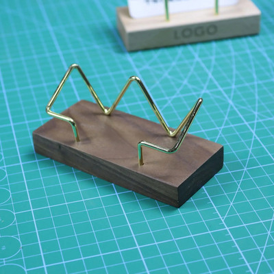 Visiitkaardihoidja Korraldaja Kontori laud vitriinalus Memolett Aksessuaarid Lauariiul Kodu Puidust kaardihoidja Panipaik