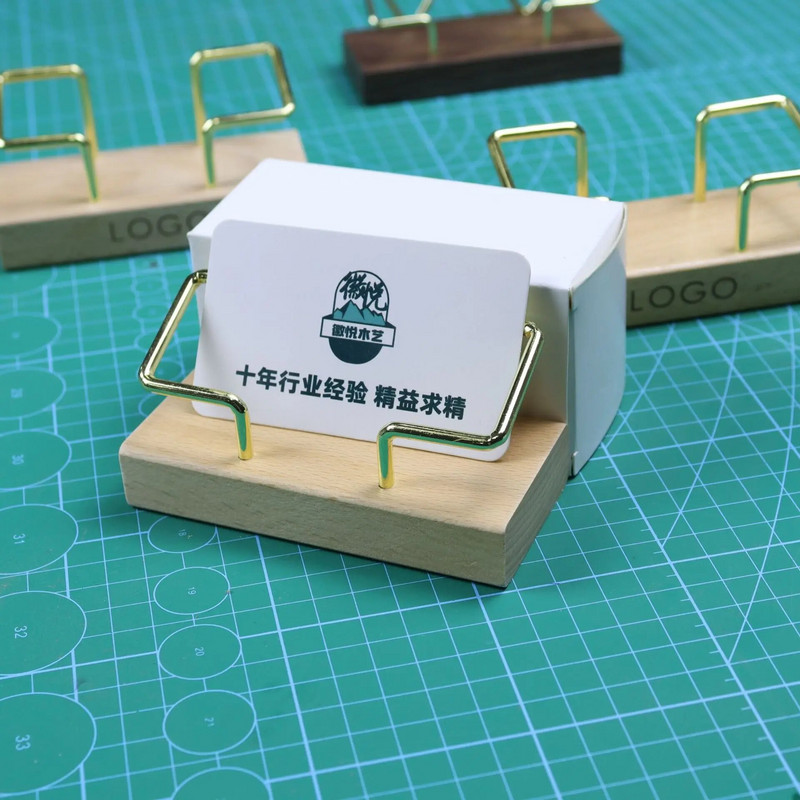 Visiitkaardihoidja Korraldaja Kontori laud vitriinalus Memolett Aksessuaarid Lauariiul Kodu Puidust kaardihoidja Panipaik