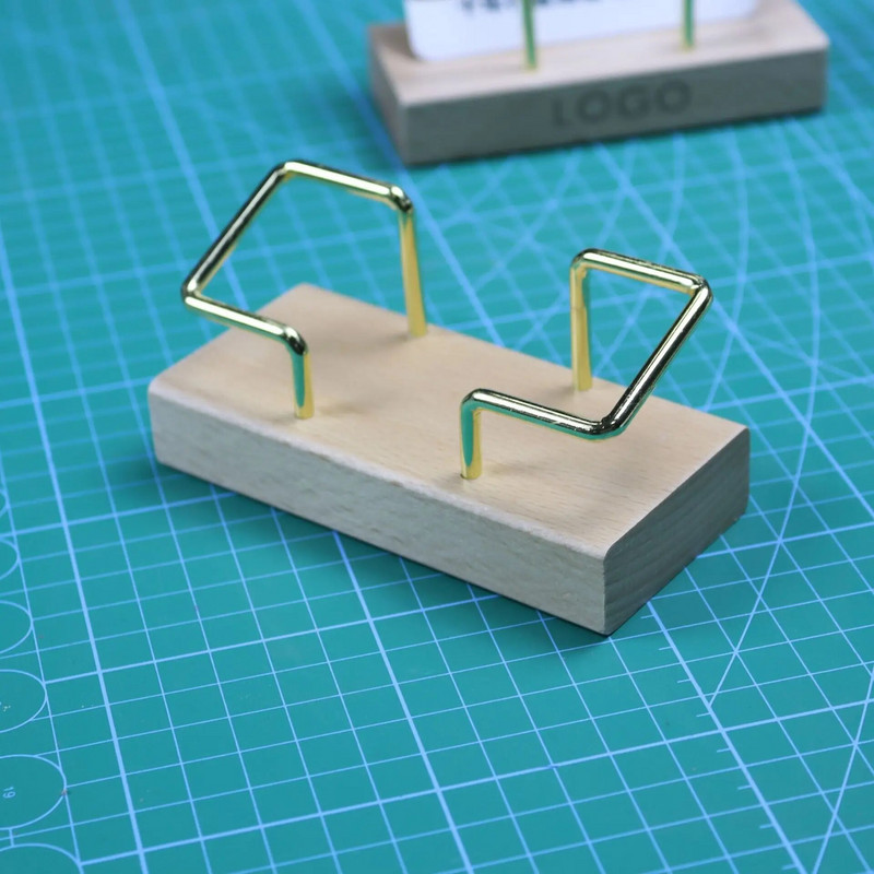 Visiitkaardihoidja Korraldaja Kontori laud vitriinalus Memolett Aksessuaarid Lauariiul Kodu Puidust kaardihoidja Panipaik