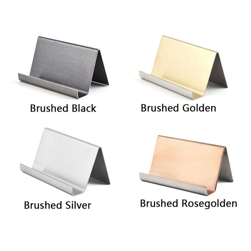 Metāla vizītkartes nosaukuma atzīme Displeja statīvs Displeja statīvs Galda galda organizators Mobilā tālruņa turētājs konferenču telpas piederumi