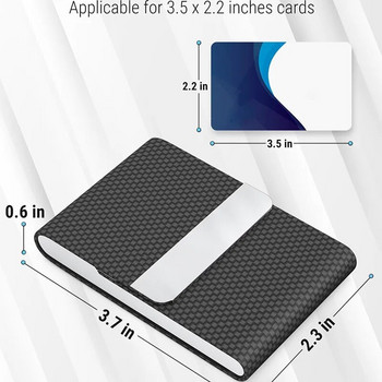 Поставка за визитки от PU кожа Модна магнитна закопчалка Каса за кредитни карти Офис консумативи Подарък Калъф за визитки с блокиране на RFID