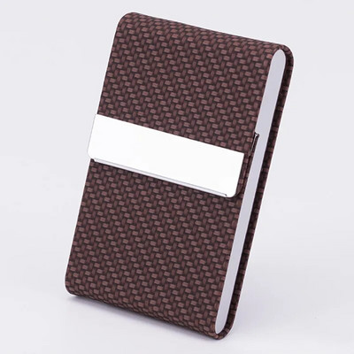 PU ādas vizītkaršu turētājs Modes magnētiska aizdare kredītkartes kastes biroja piederumi dāvanu RFID bloķējošs vizītkartes futrālis