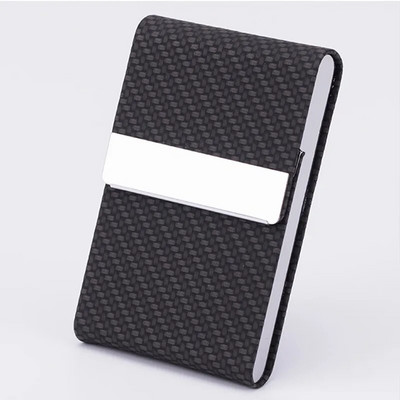 PU ādas vizītkaršu turētājs Modes magnētiska aizdare kredītkartes kastes biroja piederumi dāvanu RFID bloķējošs vizītkartes futrālis