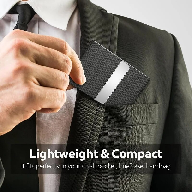 PU ādas vizītkaršu turētājs Modes magnētiska aizdare kredītkartes kastes biroja piederumi dāvanu RFID bloķējošs vizītkartes futrālis