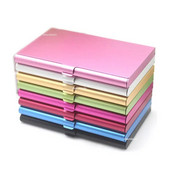 Cartușă creativă pentru cărți de vizită Suport card din aliaj de aluminiu Husă cutie metalică Credit bărbați Suport card de vizită Portofel metalic pentru carduri