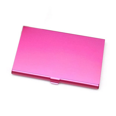 Cartușă creativă pentru cărți de vizită Suport card din aliaj de aluminiu Husă cutie metalică Credit bărbați Suport card de vizită Portofel metalic pentru carduri