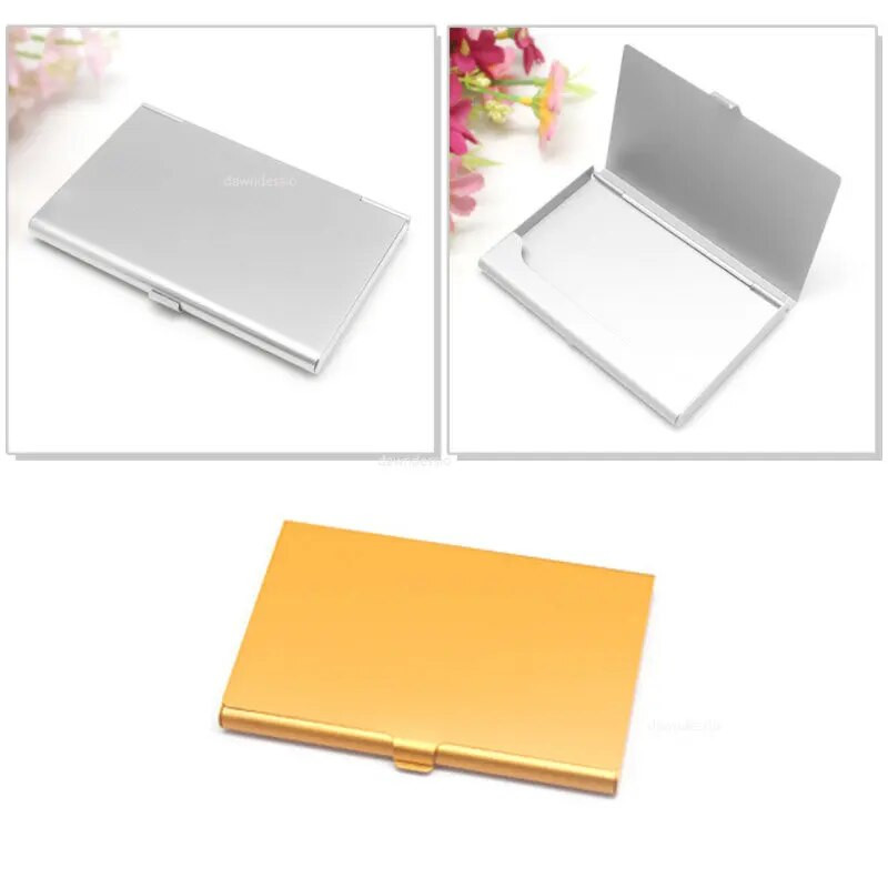 Δημιουργική θήκη επαγγελματικής κάρτας Θήκη για κάρτες από κράμα αλουμινίου Κάλυμμα μεταλλικού κουτιού Πιστωτική ανδρική θήκη επαγγελματικής κάρτας Μεταλλικό πορτοφόλι