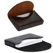 PU ādas vizītkaršu turētājs Profesionāls kredītkaršu maciņš ar magnētisku aizvērumu RFID lielas ietilpības maks vīriešiem birojā