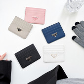 DIKARCCI luksuslik minimalistlik nahast ID-kaardi hoidja, kommivärvi pangakrediitkaardi kinkekarp, mitme pesaga õhuke kaardikarp