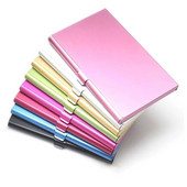 Cartușă creativă pentru cărți de vizită Suport card din aliaj de aluminiu Husă cutie metalică Credit bărbați Suport card de vizită Portofel metalic pentru carduri