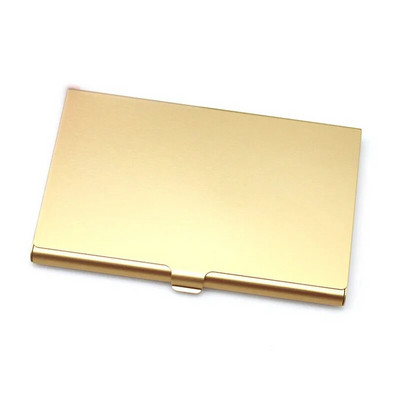 Cartușă creativă pentru cărți de vizită Suport card din aliaj de aluminiu Husă cutie metalică Credit bărbați Suport card de vizită Portofel metalic pentru carduri