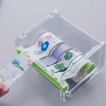 1 τμχ Γραφική ύλη Masking Tape Cutter Washi Tape Storage Organizer Cutter Tape Office Dispenser Αναλώσιμα γραφείου Επιστροφή στο σχολείο