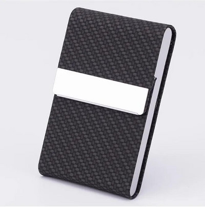 Radošs vizītkaršu turētājs PU ādas vizītkaršu maciņš ar magnētisku aizdari kabatā RFID bloķējošs vizītkaršu organizators