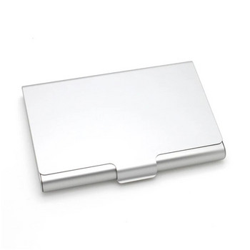 Търговия на едро Моден държач за визитки Кутия от алуминиева сплав Органайзер за карти Жени Мъже Метален калъф за кредитни карти Тънък