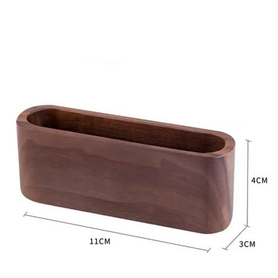 Masīvkoka galda vizītkaršu displeja statīvs piezīmju turētājs uzglabāšanas kaste dižskābarža koka karšu organizētājs birojam