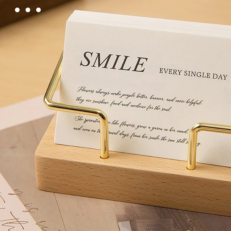 Visiitkaardihoidja Korraldaja Kontori laud vitriinalus Memo letti tarvikud lauapealne riiul Kodu Puidust kaardihoidja hoiuruum