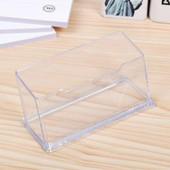 Akrilinis skaidrus darbalaukio vizitinių kortelių laikiklis Stovas Vaizdo kortelių laikymo dėžutė Skaidri darbalaukio staliuko tvarkyklės biuro reikmenys