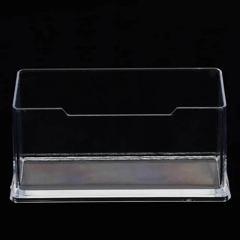Akrilinis skaidrus darbalaukio vizitinių kortelių laikiklis Stovas Vaizdo kortelių laikymo dėžutė Skaidri darbalaukio staliuko tvarkyklės biuro reikmenys