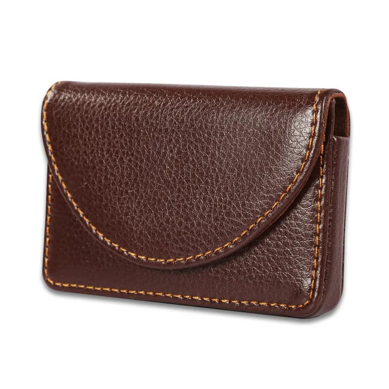 EZONE 10*6.2CM ādas vizītkaršu futrālis vīriešu kredītkaršu turētājs Modes horizontālā versija augstas kvalitātes korejiešu versijas dāvana