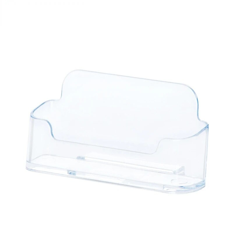 1 τεμ. Clear Desk Shelf Box Storage Display Stand Ακρυλικό Πλαστικό Διαφανές Επιτραπέζιο Θήκη Επαγγελματικής Κάρτας Θέση κάρτας