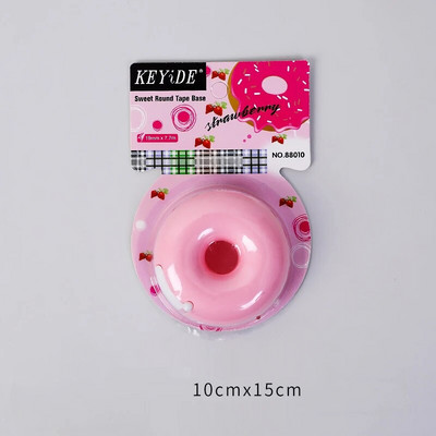 1 kom. Rezač samoljepljive trake u boji slatkiša Dizajn ljubavnog srca/krafne u obliku Washi trake Rezač uredske trake Dozator školski pribor