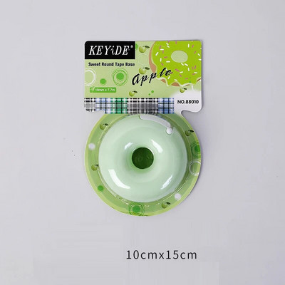 1 kom. Rezač samoljepljive trake u boji slatkiša Dizajn ljubavnog srca/krafne u obliku Washi trake Rezač uredske trake Dozator školski pribor