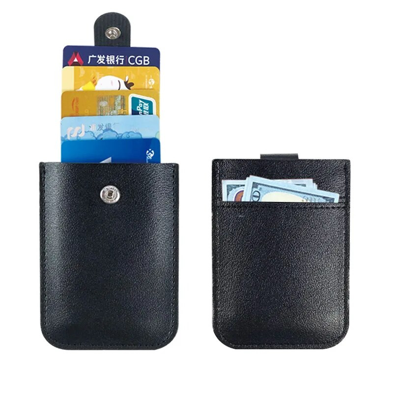 Madingas PU odinis kortelių laikiklis Plonas banko kreditinės kortelės dėklas Kortelės piniginė Vyriškas banko kortelės laikiklis Grynųjų pinigų keitimo paketas Verslo ID kišenė