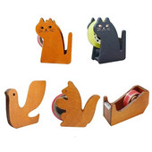 Vintage puidust lindi jaotur Armas koomiksikassi rull-lindi lõikur tihendus Washi lindi hoidik käsitsi pakkimistööriist kontoritarvikud