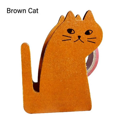 Vintage puidust lindi jaotur Armas koomiksikassi rull-lindi lõikur tihendus Washi lindi hoidik käsitsi pakkimistööriist kontoritarvikud