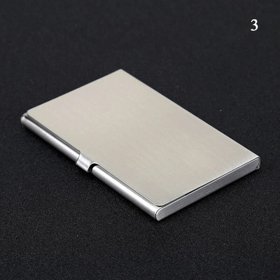 Vizītkaršu turētājs Slim Pocket Nerūsējošā tērauda vārda karšu turētāja ID futrālis Kredītkartes kastīte Vizītkaršu futrālis Galda organizators