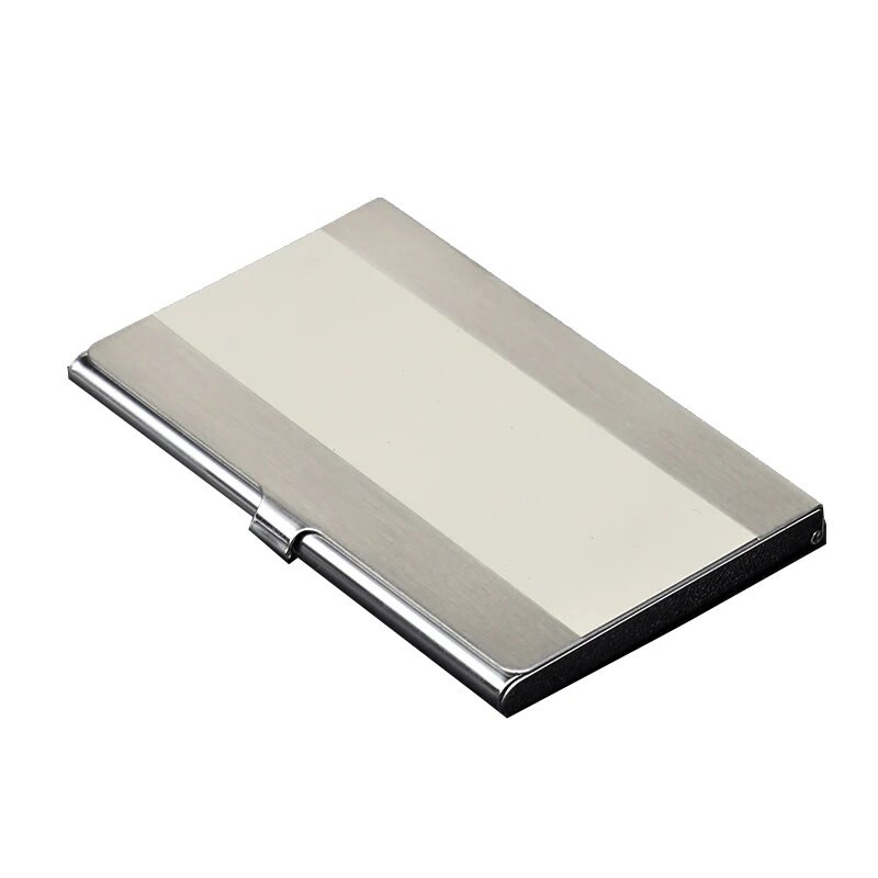 Vizītkaršu turētājs Slim Pocket Nerūsējošā tērauda vārda karšu turētāja ID futrālis Kredītkartes kastīte Vizītkaršu futrālis Galda organizators