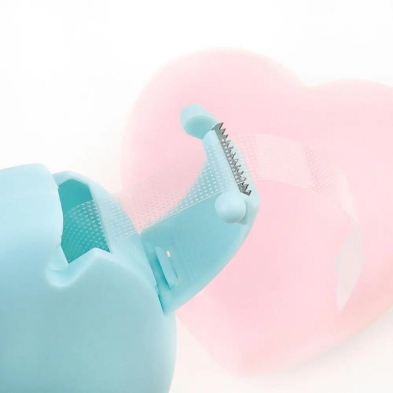 Daudzfunkcionāls virtuļa formas lentes dozators Kancelejas preces Studentu skolas biroja piederumi Plastmasas skropstu pieaudzēšanas lentu griezējs