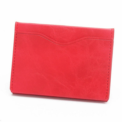 Sabiezināts PU ādas maks 3 karšu slots kredīta ID karšu turētājs maku naudas maciņš vīriešiem sievietēm modes soma vizītkartes vāciņš