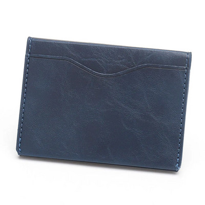 Sabiezināts PU ādas maks 3 karšu slots kredīta ID karšu turētājs maku naudas maciņš vīriešiem sievietēm modes soma vizītkartes vāciņš