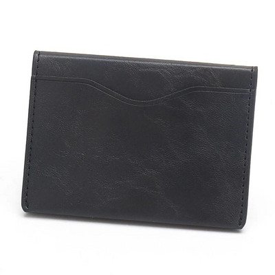 Sabiezināts PU ādas maks 3 karšu slots kredīta ID karšu turētājs maku naudas maciņš vīriešiem sievietēm modes soma vizītkartes vāciņš