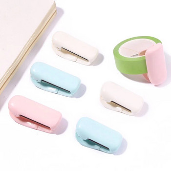 Mini Washi Tape Cutter Μικρό μονόχρωμο μηχάνημα ταινίας κάλυψης δακρύων Φορητό εργαλείο λεύκωμα κοπής οδοντωτών λεπίδων από ανοξείδωτο χάλυβα