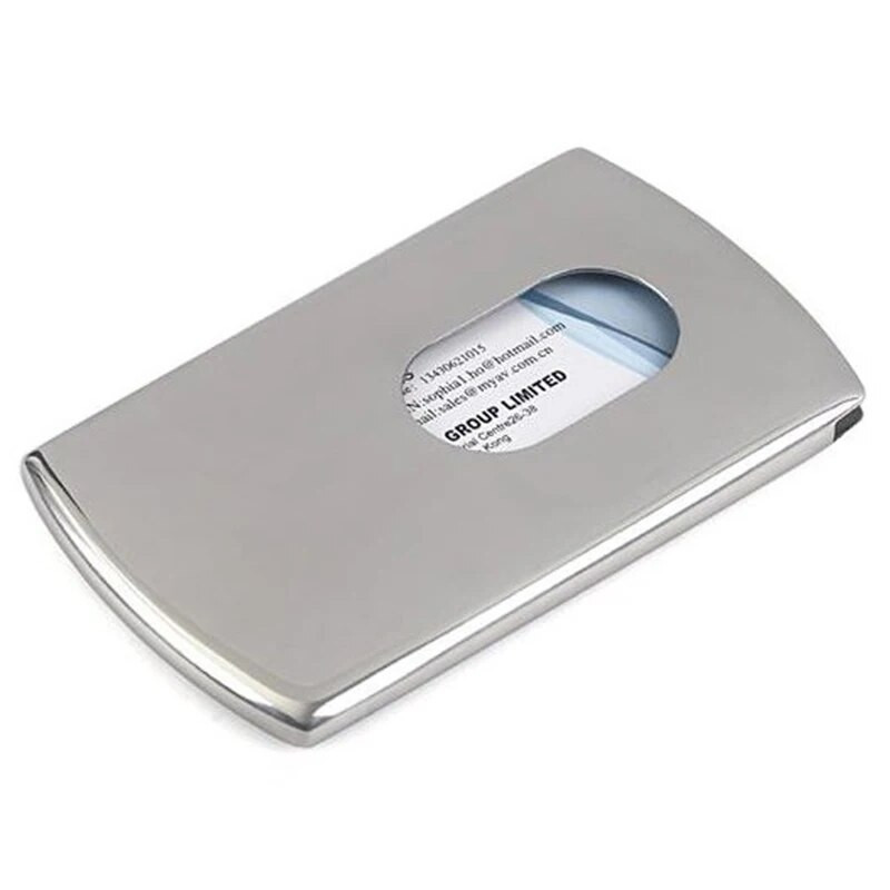 Θήκη Hand Push ID Θήκη επαγγελματικής κάρτας Θήκη Όνομα κάρτας Θήκη επαγγελματικής κάρτας Ανοξείδωτη θήκη Business Slim Pocket Πιστωτική κάρτα