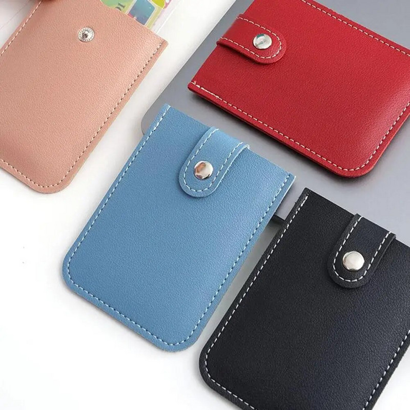 Õhuke väljatõmmatava PU-nahast kaasaskantavad mitme kaardi kotihoidjad Naine Mees Gradient visiitkaardi rahakott pangakaartide jaoks