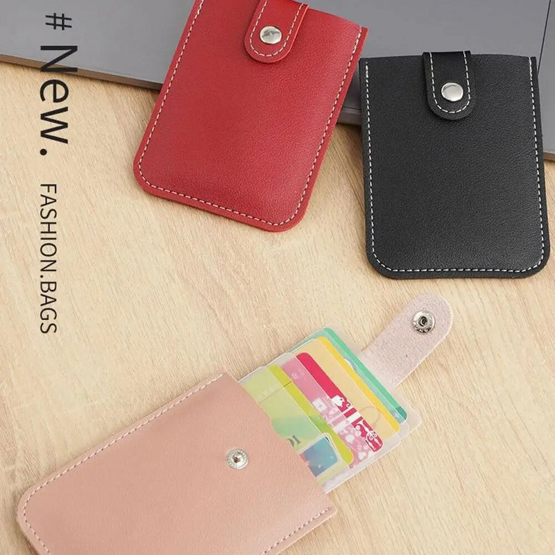 Õhuke väljatõmmatava PU-nahast kaasaskantavad mitme kaardi kotihoidjad Naine Mees Gradient visiitkaardi rahakott pangakaartide jaoks
