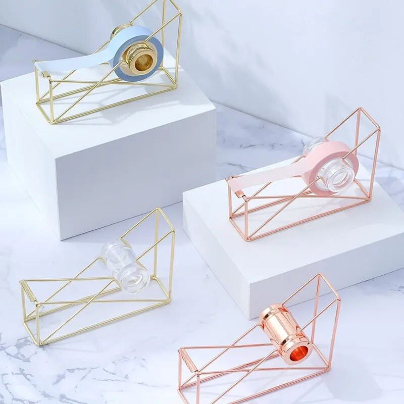 Ziemeļvalstu stila kancelejas preces metāla materiāls maskēšanas lentes griezējs Washi lentes uzglabāšanas organizators griezējs lentes dozators biroja piederumi