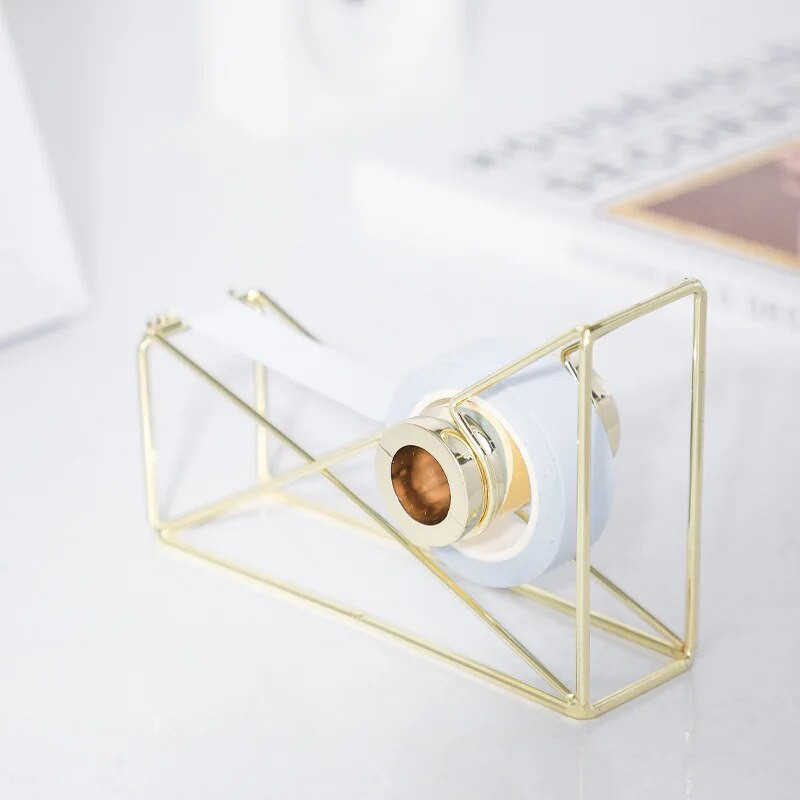 Ziemeļvalstu stila kancelejas preces metāla materiāls maskēšanas lentes griezējs Washi lentes uzglabāšanas organizators griezējs lentes dozators biroja piederumi