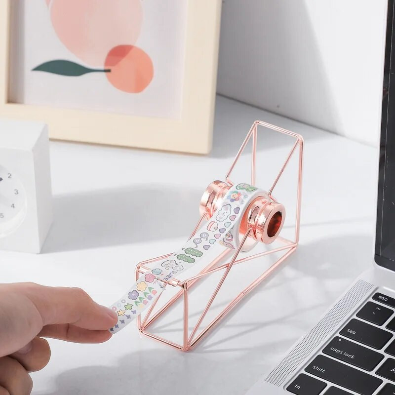 Ziemeļvalstu stila kancelejas preces metāla materiāls maskēšanas lentes griezējs Washi lentes uzglabāšanas organizators griezējs lentes dozators biroja piederumi