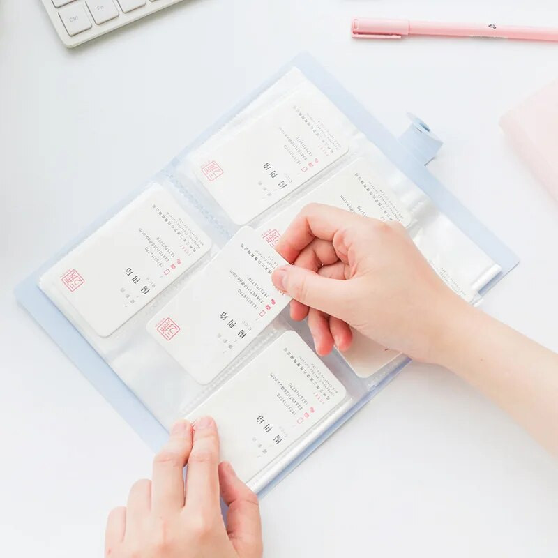 Συλλογή εισιτηρίων 240 Pocket Name Card Book Θήκη για φωτογραφίες στο σπίτι Αποθήκευση φωτογραφιών για επαγγελματική κάρτα