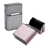 Alumīnija sakausējuma metāla kastīte vīriešiem vizītkaršu turētājs magnētiska poga vārda karšu turētājs uzglabāšanas konteinera futrālis kabatas kaste vīriešiem dāvana