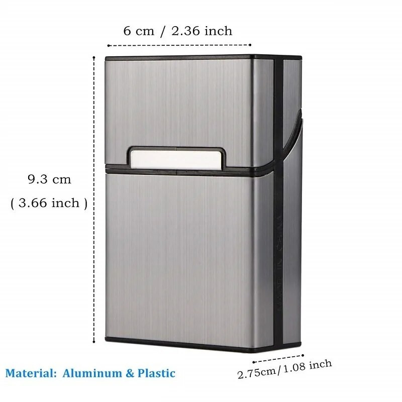 Alumīnija sakausējuma metāla kastīte vīriešiem vizītkaršu turētājs magnētiska poga vārda karšu turētājs uzglabāšanas konteinera futrālis kabatas kaste vīriešiem dāvana
