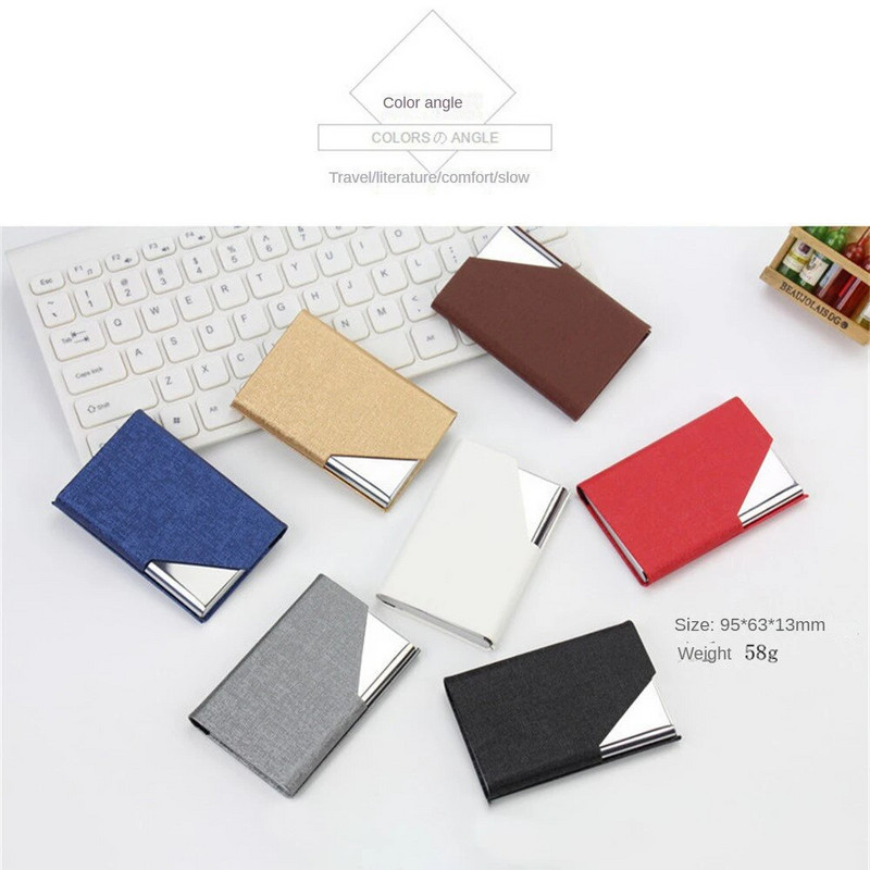 Netoksisks viegls biznesa ID kredītkaršu turētājs un moderns pielāgojams kabatas sprādzes vizītkaršu turētājs bez smaržas