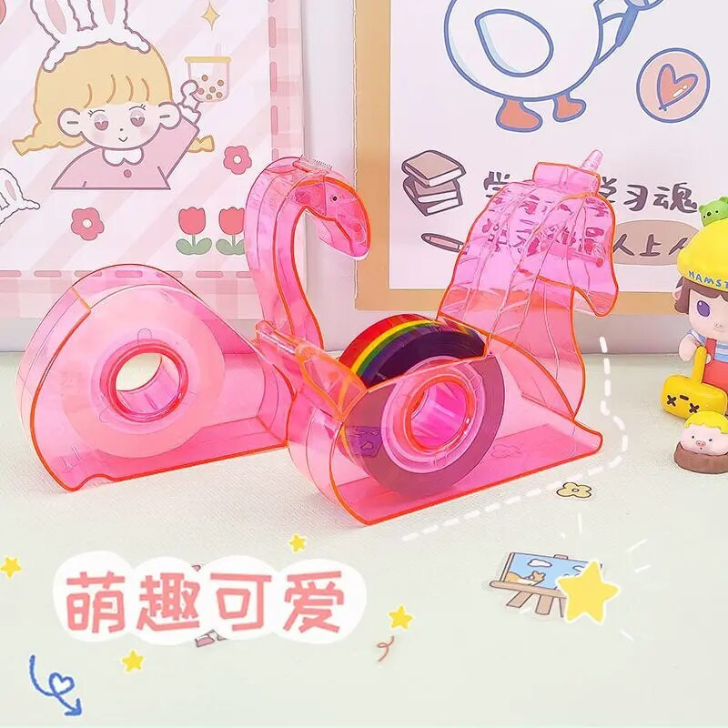 1 tk juhusliku värvi lindi jaotur, lõikamine õpilase lindi jaotur, akrüülist kirjatarbed