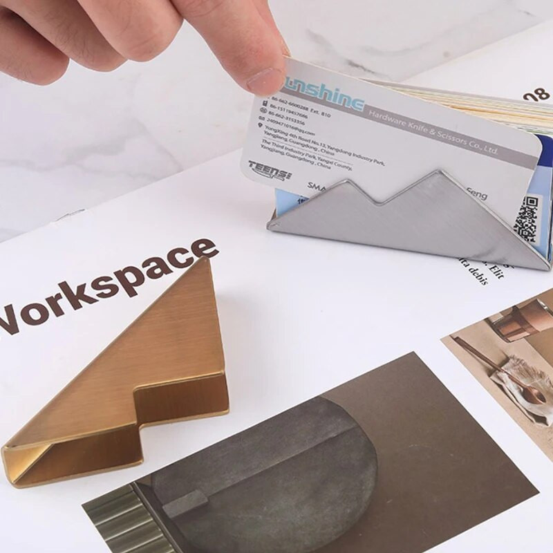 Creative Style Θήκες επαγγελματικών καρτών χοντρό 430 ανοξείδωτο ατσάλι Πλήρης μεταλλική θήκη για κάρτες Γραφείο Organizer Φοιτητικά γραφεία